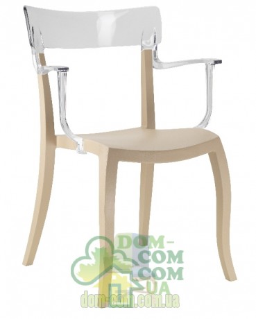 Стул с подлокотниками Papatya Hera-K бежевый