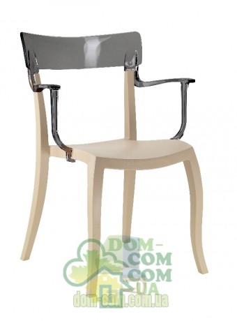 Стул с подлокотниками Papatya Hera-K бежевый