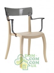 Стул с подлокотниками Papatya Hera-K бежевый
