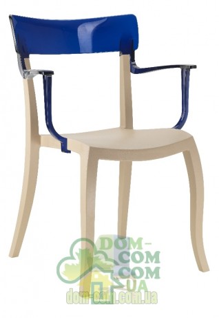 Стул с подлокотниками Papatya Hera-K бежевый