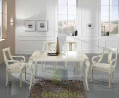 Красивый декорированный стол с плавными формами Friulsedie