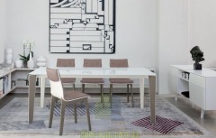 Обеденный стол  в необычной отделке Bontempi Casa Senso