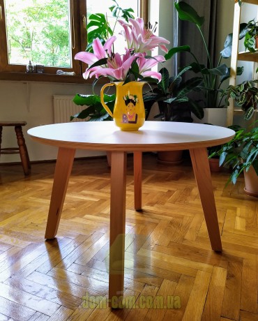 Круглый кофейный стол со столешницей HPL Sigma Vega