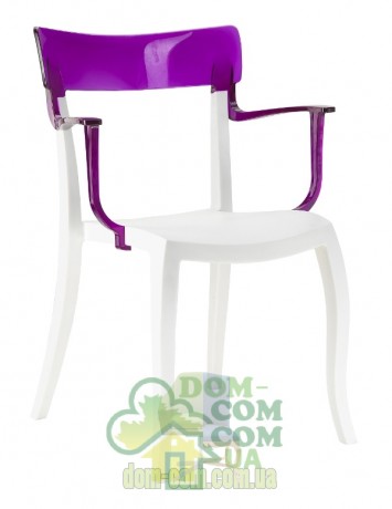 Стул с подлокотниками Papatya Hera-K белый