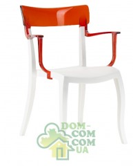 Стул с подлокотниками Papatya Hera-K белый