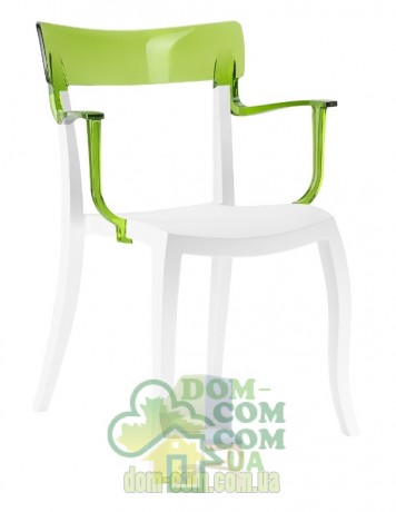 Стул с подлокотниками Papatya Hera-K белый