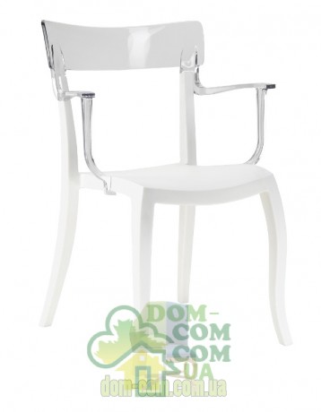 Стул с подлокотниками Papatya Hera-K белый