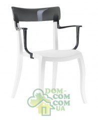 Стул с подлокотниками Papatya Hera-K белый