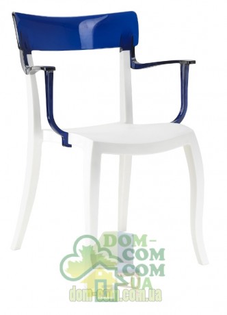 Стул с подлокотниками Papatya Hera-K белый