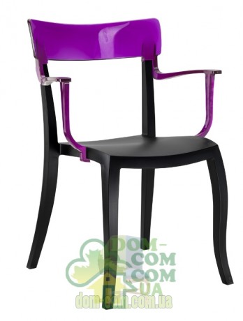 Стул с подлокотниками Papatya Hera-K черный