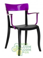 Стул с подлокотниками Papatya Hera-K черный