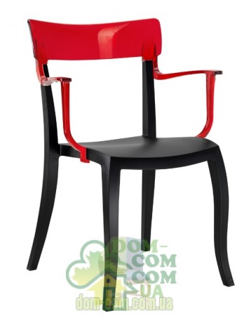 Стул с подлокотниками Papatya Hera-K черный