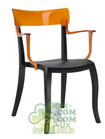 Стул с подлокотниками Papatya Hera-K черный