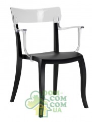 Стул с подлокотниками Papatya Hera-K черный