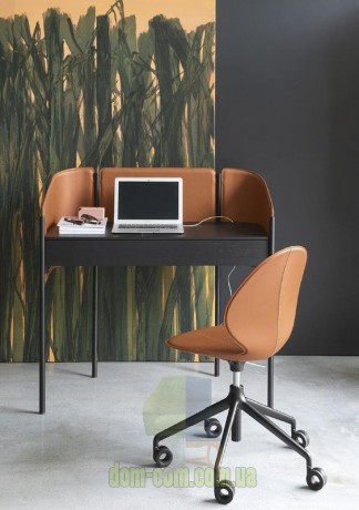 Стол письменный в регенерированной коже Calligaris Biblio CS/4116