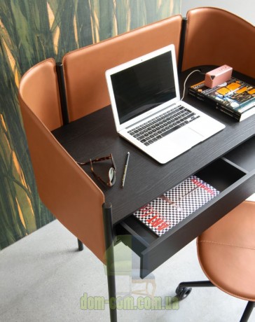 Стол письменный в регенерированной коже Calligaris Biblio CS/4116