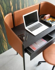 Стол письменный в регенерированной коже Calligaris Biblio CS/4116
