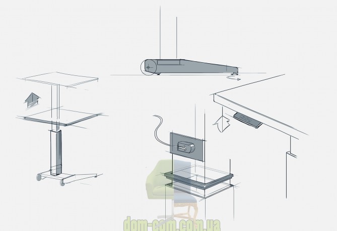 Мультизадачный офисный стол Mara Follow Me 299E