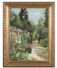 Картина маслом в раме Подворье детства Turri Paolo Barj Buzzoni