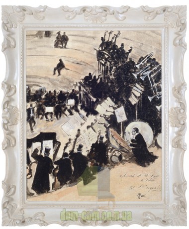 Картина маслом в раме Оркестр Turri Paolo Barj Buzzoni