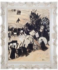 Картина маслом в раме Оркестр Turri Paolo Barj Buzzoni