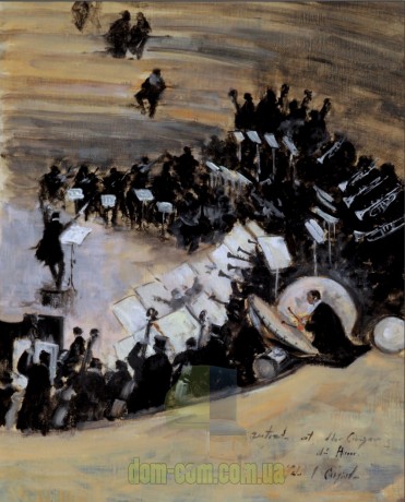 Картина маслом в раме Оркестр Turri Paolo Barj Buzzoni