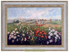 Картина маслом в раме Итальянский цветочный пейзаж Turri Paolo Barj Buzzoni