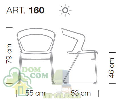 Стул Metalmobil Ibis 160