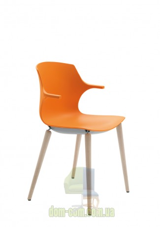 Стул для посетителей на деревянных ножках Sesta Frill