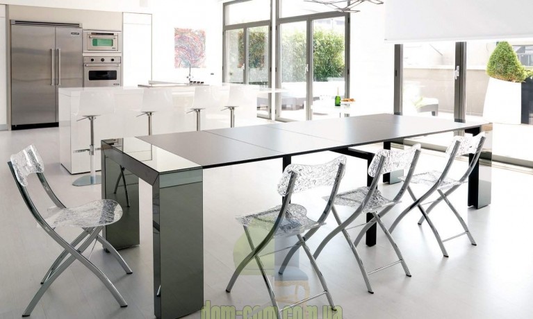 Консоль-трансфомер из стекла Ozzio Italia Glass