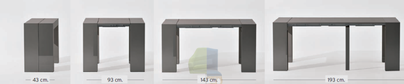 Консоль-трансфомер из стекла Ozzio Italia Glass