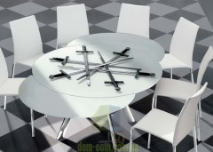 Обеденный стол с телескомическим механизмом раскладки Bontempi Giro
