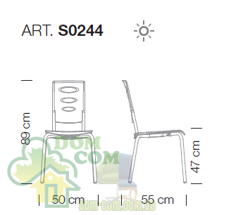 Стул Metalmobil Kyomi S0244