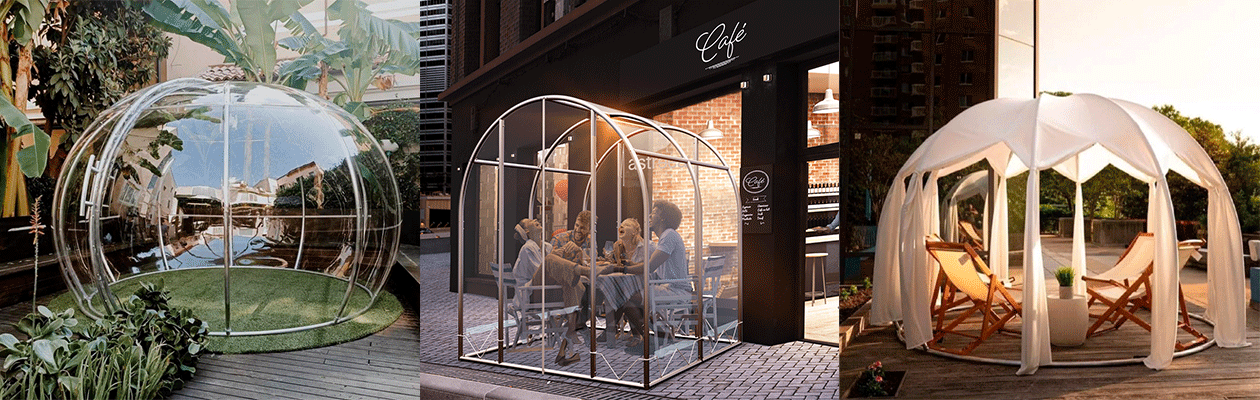 Купольные беседки и шатры